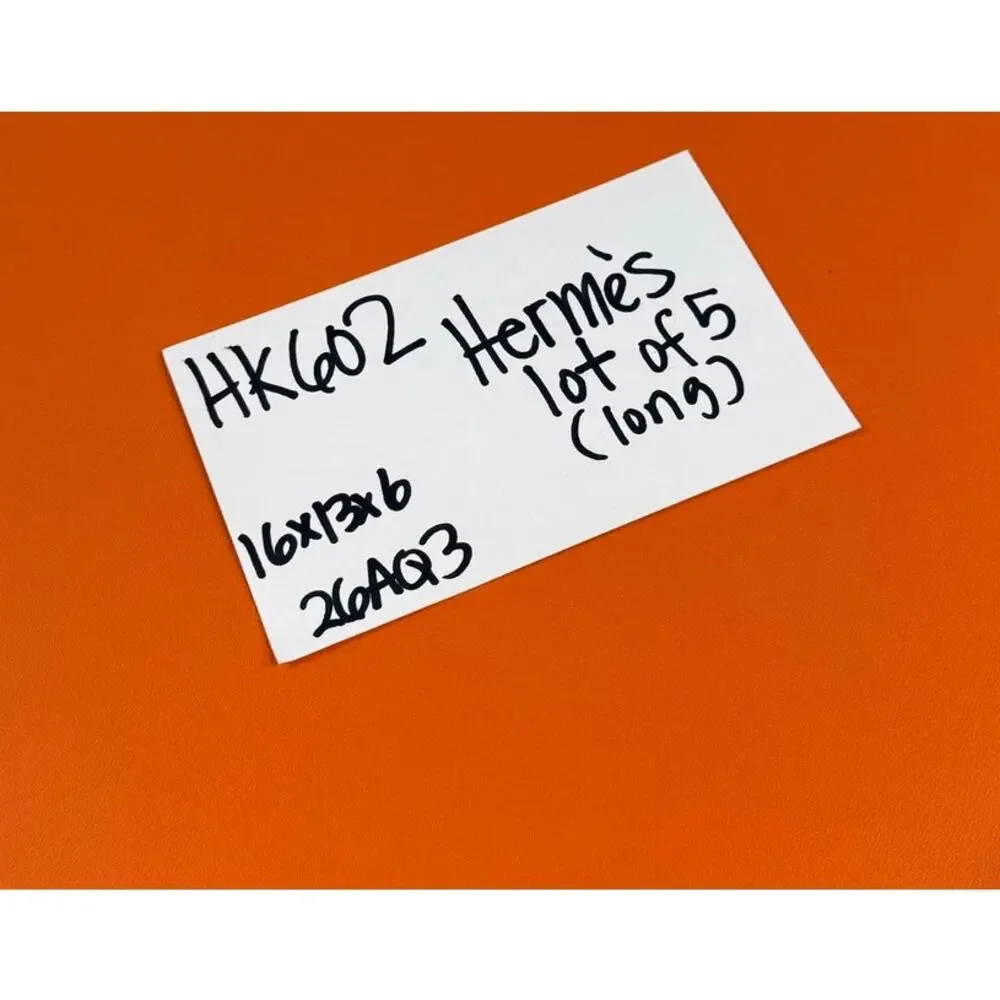 Hermès Paris Orange Gift Boxes Lot of 5 Assorted Sizes Largest 16x13x6 Empty